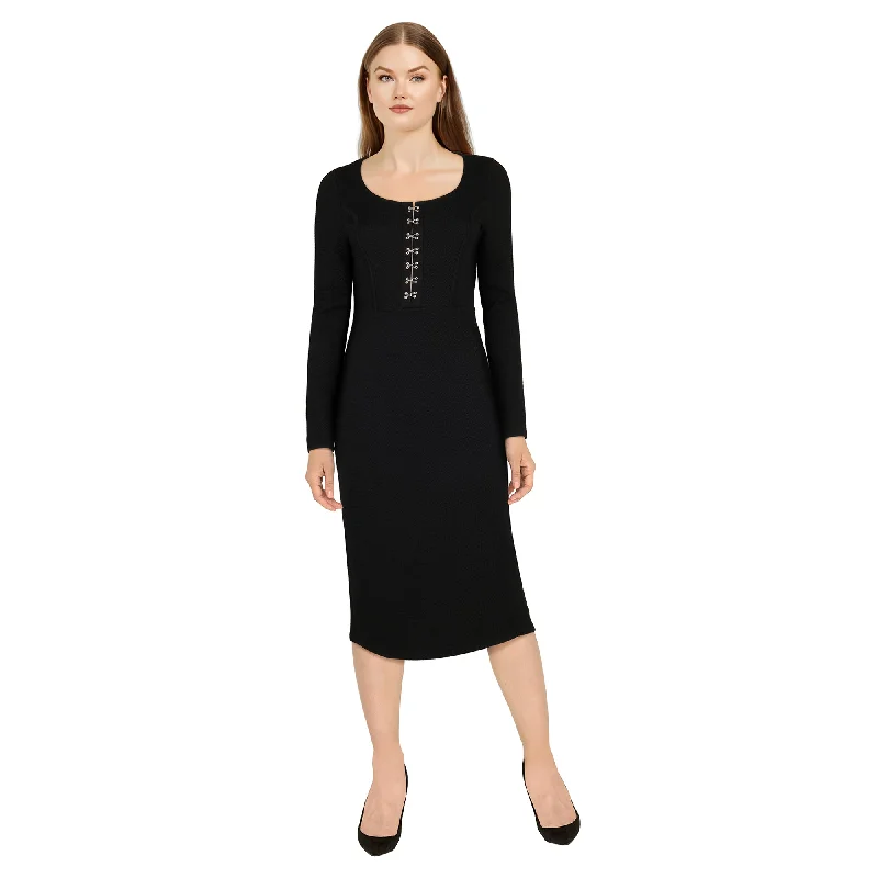 Mini dresses with tiered skirts for added volume Women's Long Sleeve Midi Dress