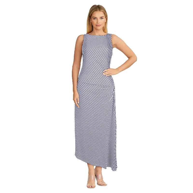 Mini dresses with one - shoulder designs Women's Sleeveless Diagonal Stripe Printed Dress Mini dresses with one - shoulder designs Women's Sleeveless Diagonal Stripe Printed Dress