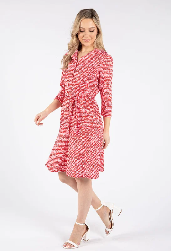 Midi dresses with cold - shoulder cutouts for a trendy style Polka Dotted Shirt Dress Midi dresses with cold - shoulder cutouts for a trendy style Polka Dotted Shirt Dress
