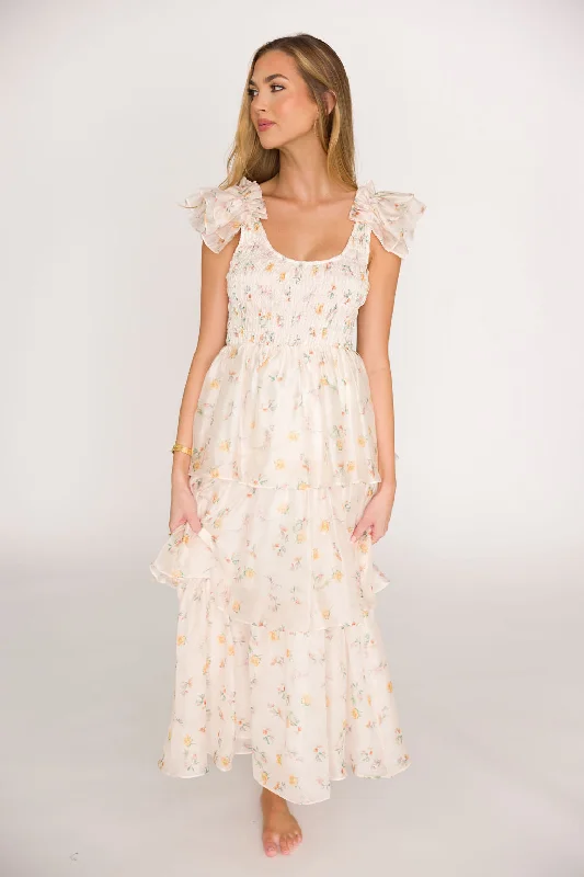 Midi dresses with metallic threads for a glamorous evening event Forever & Always Midi Dress in Tiny Yellow Floral - Bump Friendly & Inclusive Sizing (S-3XL) Midi dresses with metallic threads for a glamorous evening event Forever & Always Midi Dress in Tiny Yellow Floral - Bump Friendly & Inclusive Sizing (S-3XL)