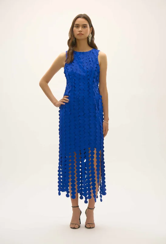 Midi dresses with ruffled sleeves for a more feminine and voluminous look Formal Sleeveless Bodycon Dress