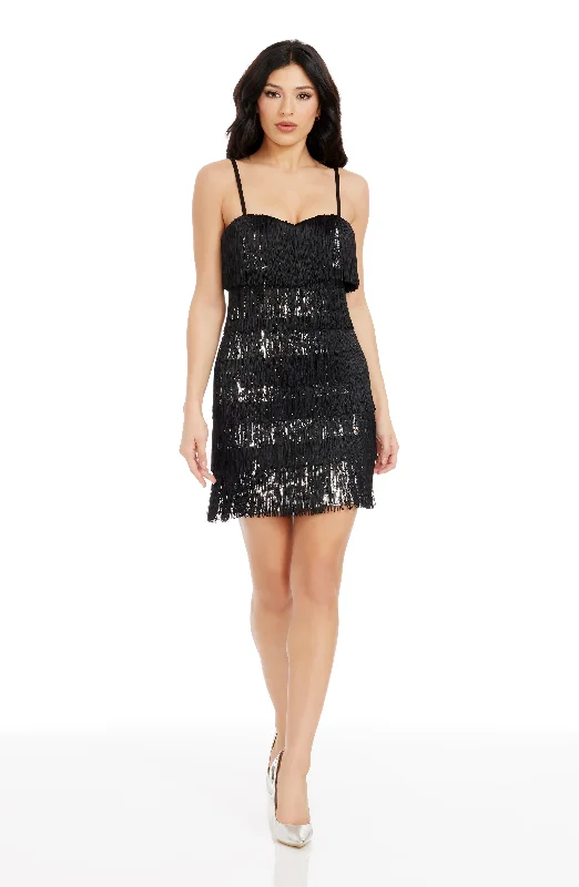Mini dresses with belted waists for a defined silhouette Rebecca Dress