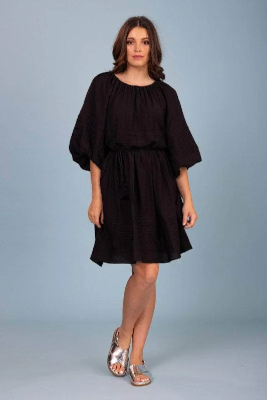 Mini dresses with cold - shoulder designs Faye Dress Black