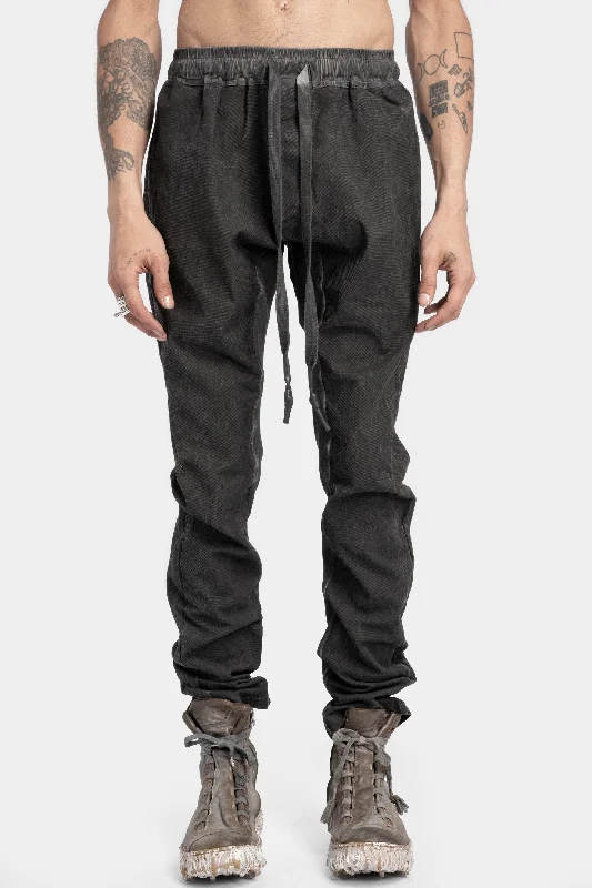 Tapered Leg Women's Wool Blend Trousers for Winter4 pockets pants, Plomb grey