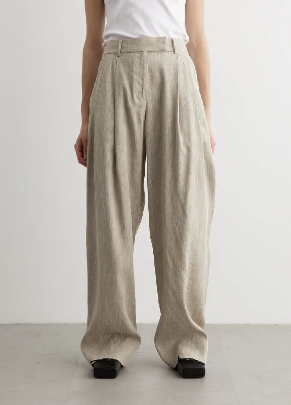 Women's Straight - Leg Linen Pants for a Breezy Summer LookBode Tailored Trousers