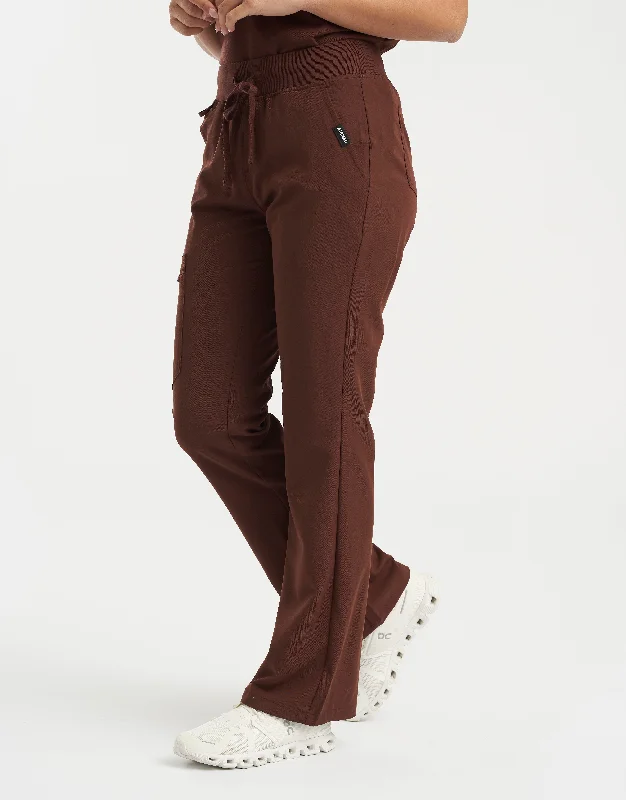Plus Size Women's High - Waisted Bootcut Jeans in Distressed StyleEssential Flare Scrub Pants - Cocoa Plus Size Women's High - Waisted Bootcut Jeans in Distressed StyleEssential Flare Scrub Pants - Cocoa
