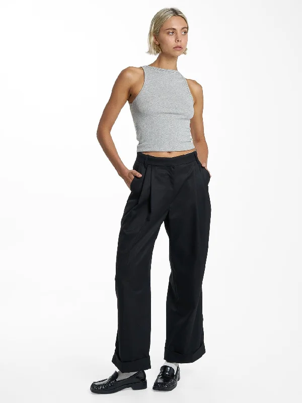 Plus Size Women's Drawstring - Waist Loungewear Pants in Soft FabricsGiovanna Trouser - Black Plus Size Women's Drawstring - Waist Loungewear Pants in Soft FabricsGiovanna Trouser - Black