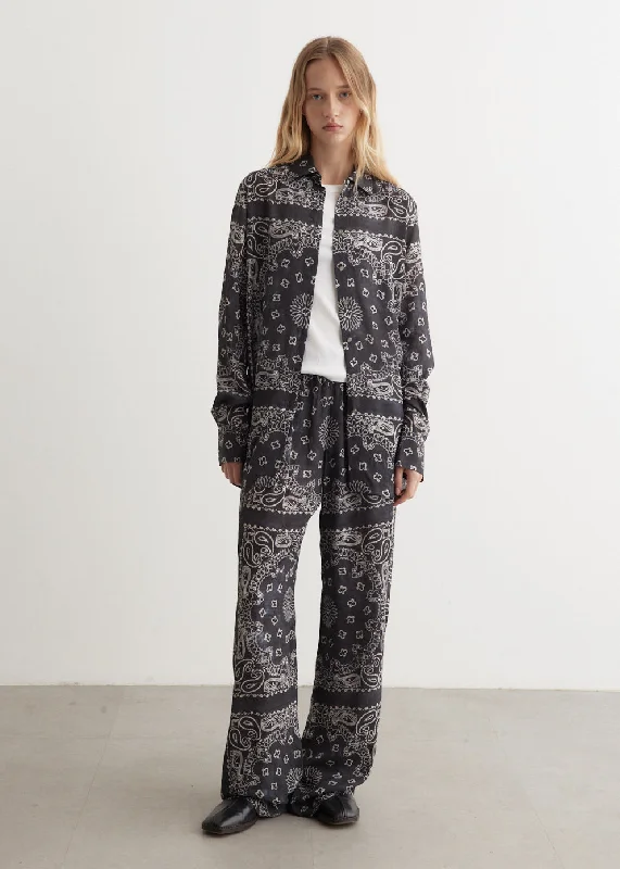 Cigarette Style Women's Printed Linen Blend Pants for Casual DaysGolden W'S Jogging Pants Cigarette Style Women's Printed Linen Blend Pants for Casual DaysGolden W'S Jogging Pants