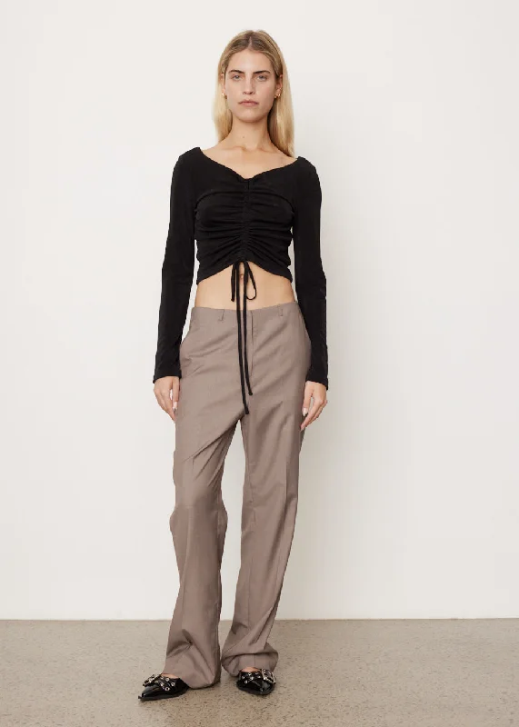 Cropped Women's Corduroy Pants in Autumn ColorsRazor Tailored Bootcut Trousers
