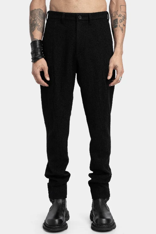 Palazzo Style Women's Printed Trousers in Bohemian PatternsTailored wool blend pants