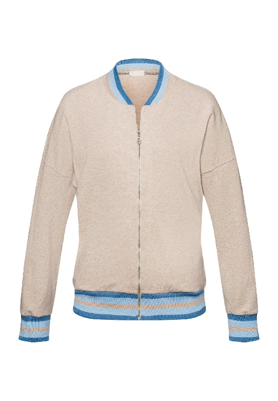 hooded women cardigan for added warmth and styleNatural Living Jacket | Camel Melange 78850-2895 hooded women cardigan for added warmth and styleNatural Living Jacket | Camel Melange 78850-2895