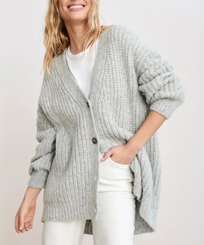 boyfriend style women cardigan for a relaxed fitAlpaca Cocoon Cardigan