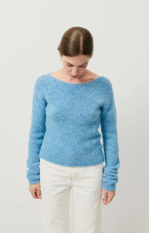 cable knit women cardigan with intricate patternsPullover East18s Ciel-Chine