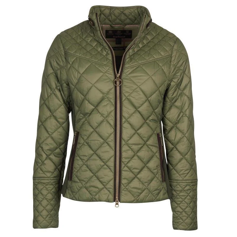 Women's cropped leather coats with silver studs for an edgy lookBarbour Grassmere Ladies Quilted Jacket - Olive/Green Pink Tartan Women's cropped leather coats with silver studs for an edgy lookBarbour Grassmere Ladies Quilted Jacket - Olive/Green Pink Tartan