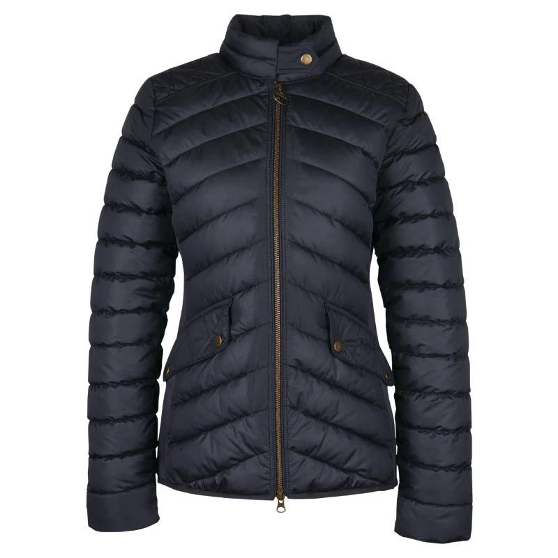 Mid - length women's down coats in a slim fit for a modern and sleek appearanceBarbour Stretch Cavalry Ladies Quilt Jacket - Dark Navy/Dark Navy Marl Mid - length women's down coats in a slim fit for a modern and sleek appearanceBarbour Stretch Cavalry Ladies Quilt Jacket - Dark Navy/Dark Navy Marl