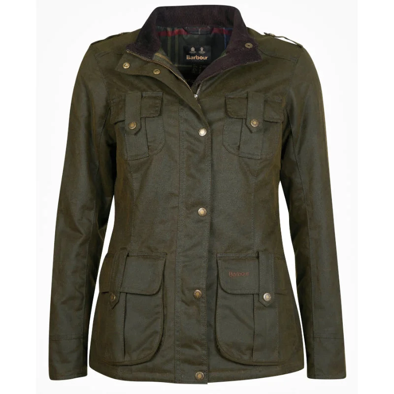 Petite women's wool blend coats with a tailored fit for a flattering silhouetteBarbour Winter Defence Ladies Wax Jacket - Olive Petite women's wool blend coats with a tailored fit for a flattering silhouetteBarbour Winter Defence Ladies Wax Jacket - Olive