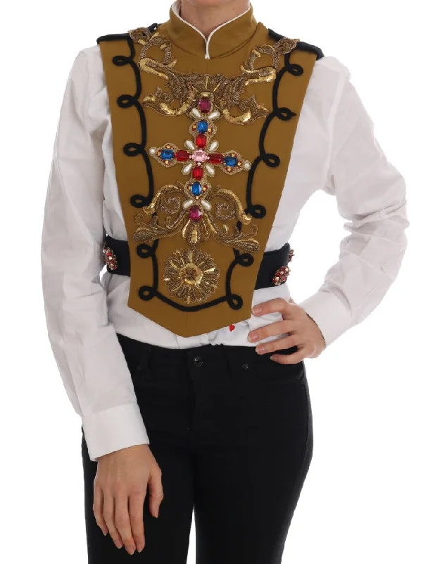 Plus size women's wool blend coats for a warm and stylish winterDolce & Gabbana Runway Embellished Crystal Cross Women's Vest Plus size women's wool blend coats for a warm and stylish winterDolce & Gabbana Runway Embellished Crystal Cross Women's Vest