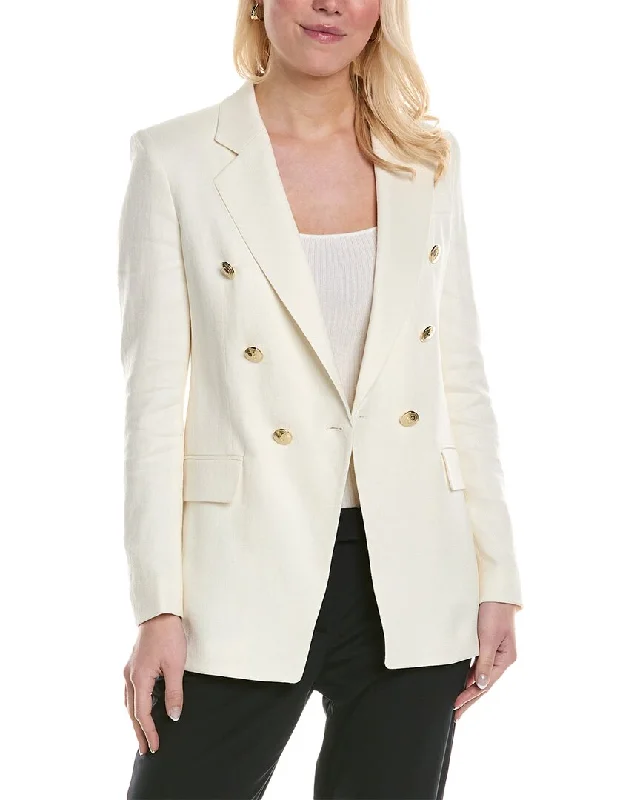 Checkered women's wool coats in a classic pattern for a timeless styleHugo Boss Jatera Linen-Blend Jacket Checkered women's wool coats in a classic pattern for a timeless styleHugo Boss Jatera Linen-Blend Jacket