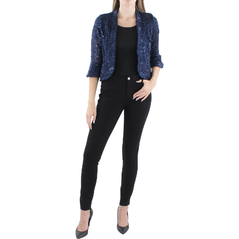 Mid - length women's down coats in a slim fit for a modern and sleek appearanceWomens Lace Sequined Bolero Mid - length women's down coats in a slim fit for a modern and sleek appearanceWomens Lace Sequined Bolero