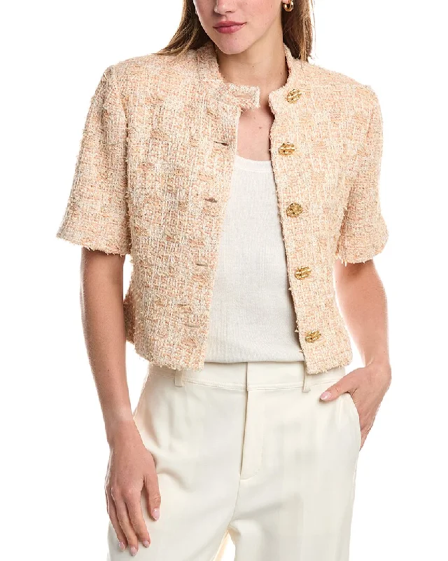 Women's cropped leather coats with silver studs for an edgy lookSt. John Tweed Wool-Blend Jacket Women's cropped leather coats with silver studs for an edgy lookSt. John Tweed Wool-Blend Jacket