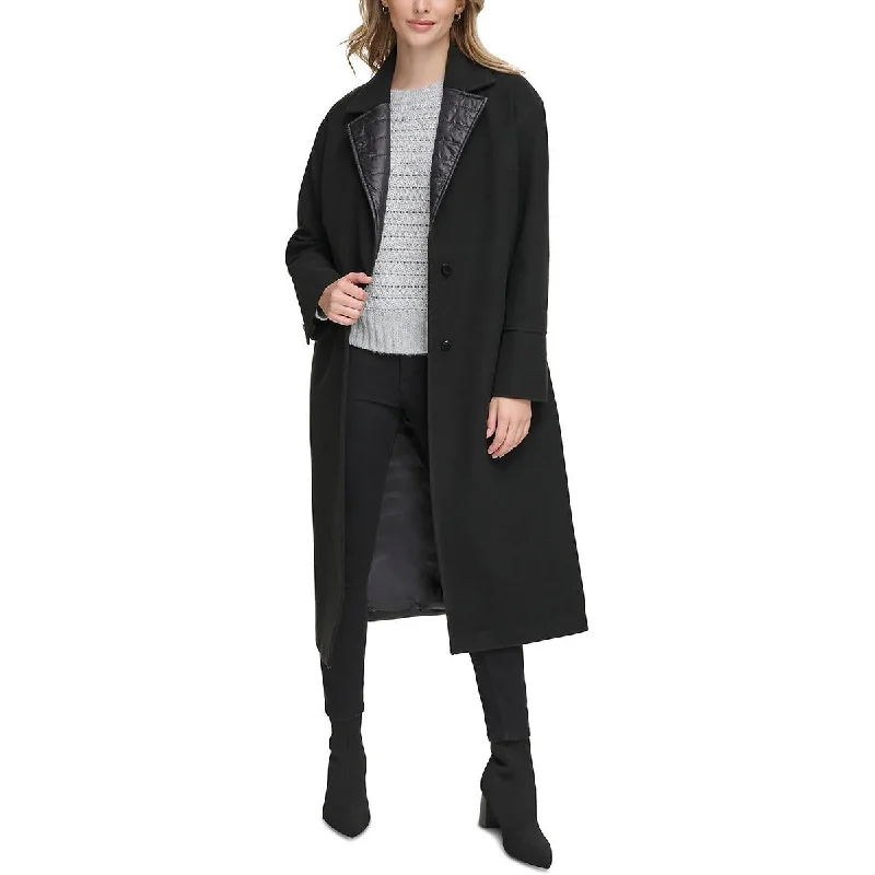 Long women's mac coats in a lightweight fabric for spring showersCalvin Klein Womens Mixed Media Puffer Long Coat Long women's mac coats in a lightweight fabric for spring showersCalvin Klein Womens Mixed Media Puffer Long Coat