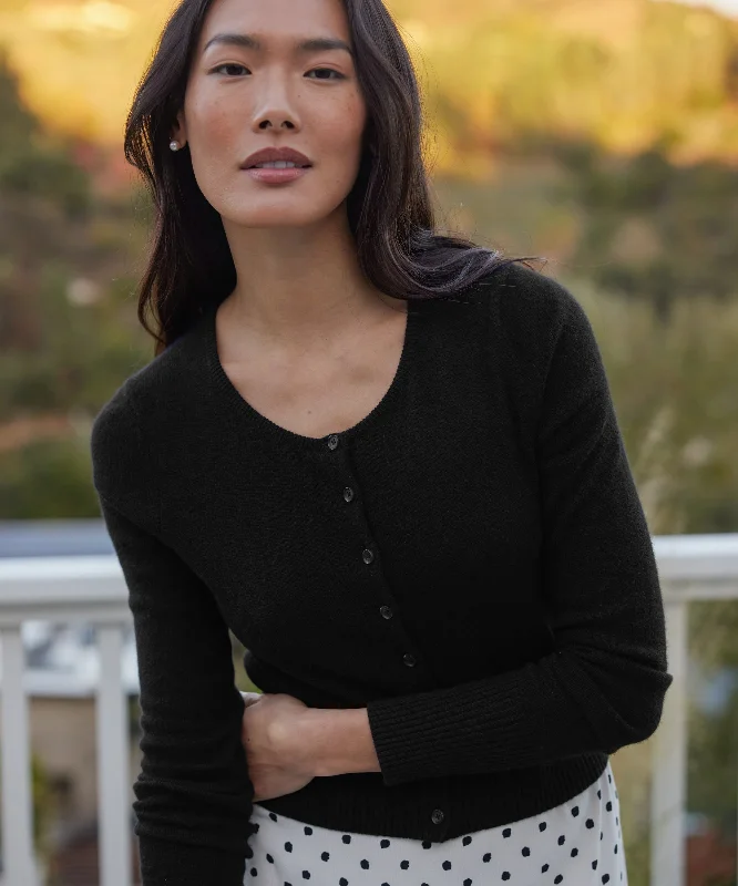 plus size women cardigan for comfortable layeringCashmere Finley Cardigan