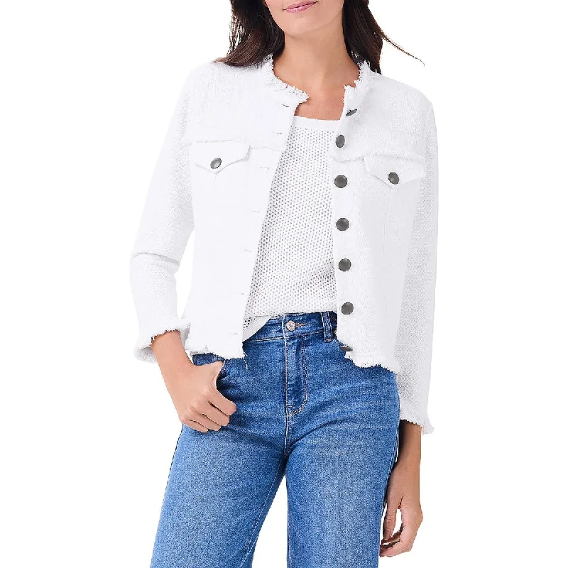 Water - resistant women's trench coats with adjustable cuffs for rainy daysNic + Zoe Womens Lightweight Fringed Utility Jacket Water - resistant women's trench coats with adjustable cuffs for rainy daysNic + Zoe Womens Lightweight Fringed Utility Jacket