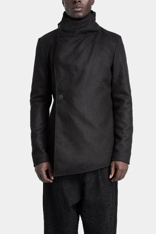 Long women's mac coats in a lightweight fabric for spring showersNylon insert layered jacket Long women's mac coats in a lightweight fabric for spring showersNylon insert layered jacket