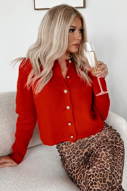 button down women cardigan with vintage buttonsPosh Presentation Buttoned Cardigan (Red) button down women cardigan with vintage buttonsPosh Presentation Buttoned Cardigan (Red)