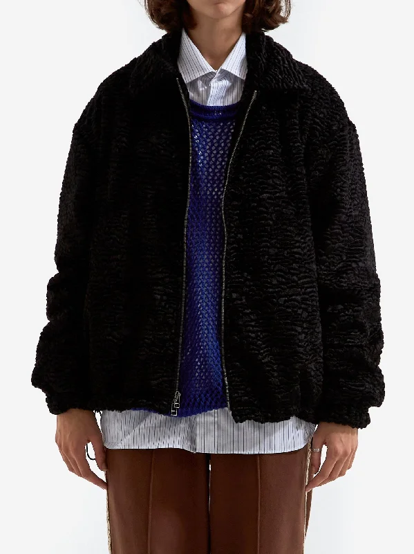 Shearling - lined women's leather coats for ultimate warmth and luxurys.k. manor hill Field Jacket - Black Persia Shearling - lined women's leather coats for ultimate warmth and luxurys.k. manor hill Field Jacket - Black Persia