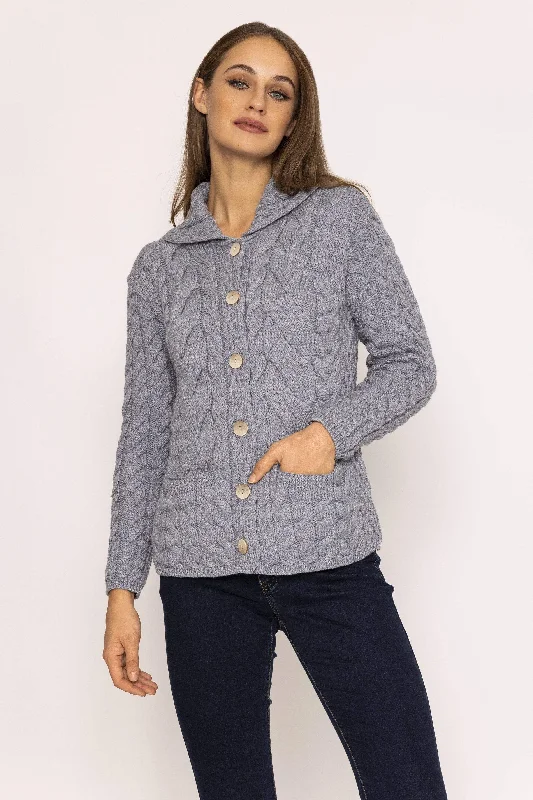 color block women cardigan with bold huesSupersoft Merino Wool Women's Cardigan in Grey color block women cardigan with bold huesSupersoft Merino Wool Women's Cardigan in Grey