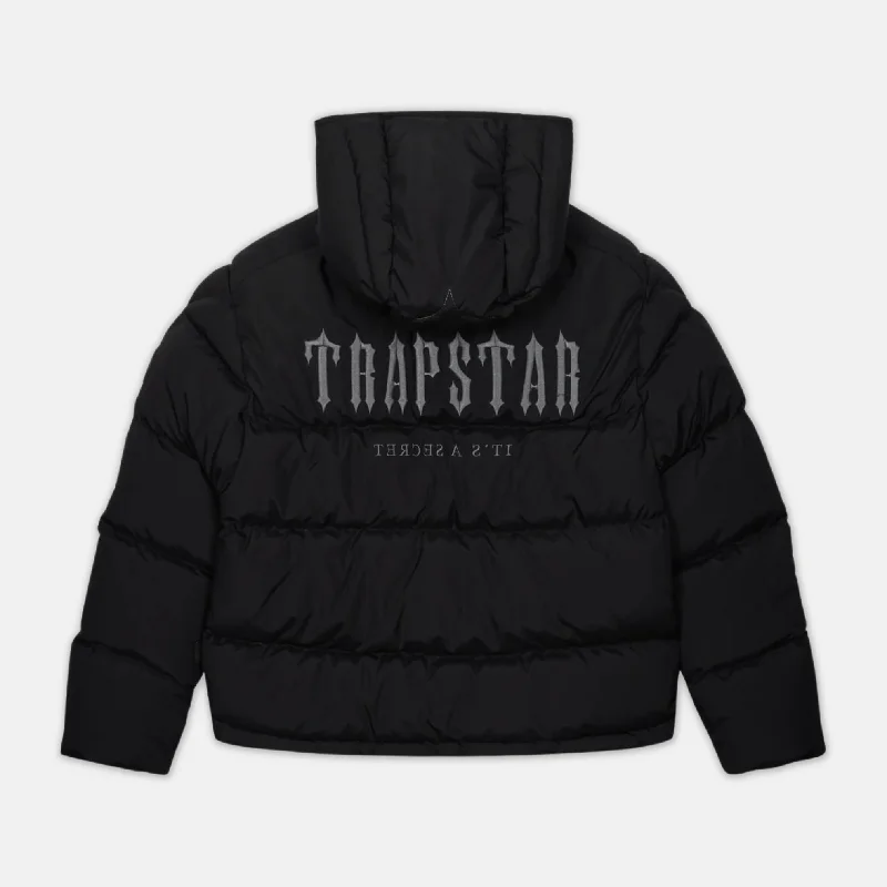 Women's longline double - breasted camel coats for a sophisticated lookTrapstar Decoded Hooded Puffer 2.0 Jacket - Black