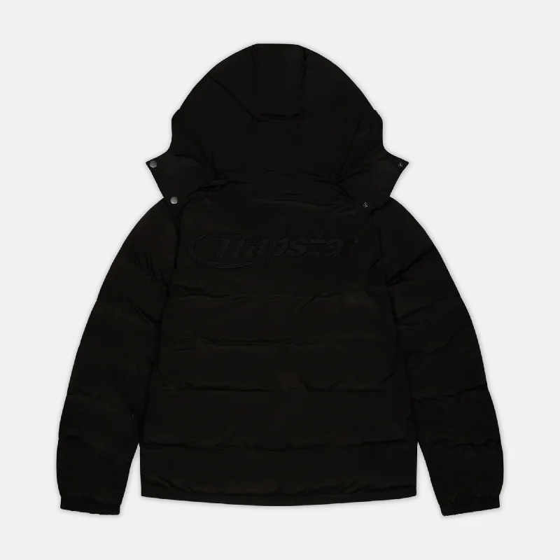 Women's pea coats with brass buttons for a nautical - inspired styleTrapstar Hyperdrive Detachable Hood Puffer Jacket - Triple Black Women's pea coats with brass buttons for a nautical - inspired styleTrapstar Hyperdrive Detachable Hood Puffer Jacket - Triple Black