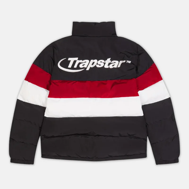 Checkered women's wool coats in a classic pattern for a timeless styleTrapstar Hyperdrive Puffer Jacket - Black/Red/White Checkered women's wool coats in a classic pattern for a timeless styleTrapstar Hyperdrive Puffer Jacket - Black/Red/White