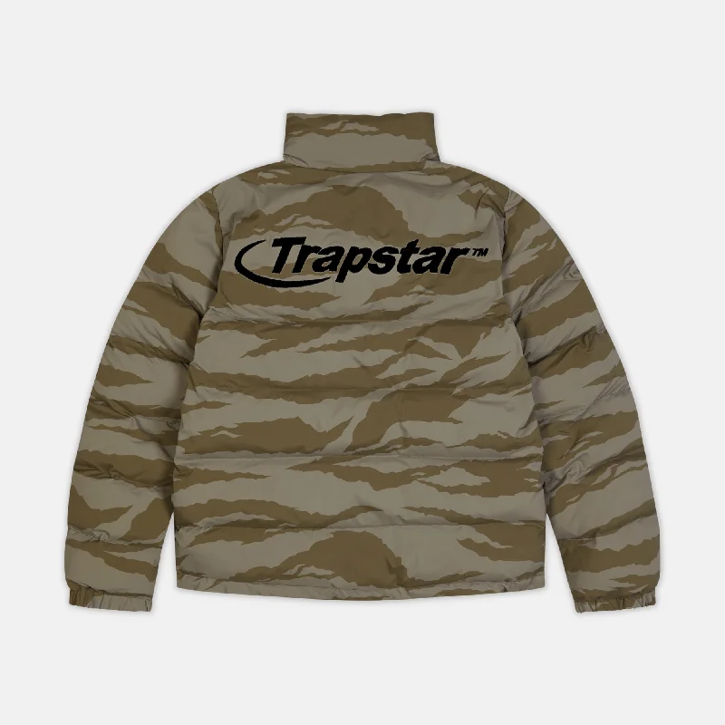 Women's reversible down coats with two - tone designs for versatile stylingTrapstar Hyperdrive puffer Jacket - Tiger Camo Women's reversible down coats with two - tone designs for versatile stylingTrapstar Hyperdrive puffer Jacket - Tiger Camo