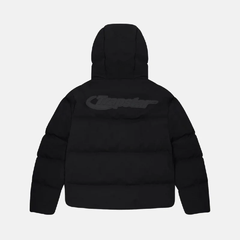 Women's knee - length wool blend coats with a fur collar for added warmthTrapstar Hyperdrive Technical Puffer Jacket - Blackout Edition Women's knee - length wool blend coats with a fur collar for added warmthTrapstar Hyperdrive Technical Puffer Jacket - Blackout Edition