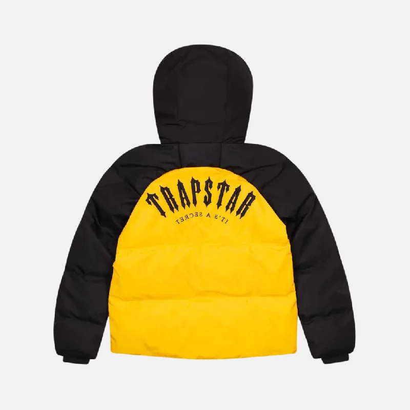 Women's waterproof parka coats with multiple pockets for practicalityTrapstar Irongate AW23 Hooded Puffer Jacket - Black/Yellow Women's waterproof parka coats with multiple pockets for practicalityTrapstar Irongate AW23 Hooded Puffer Jacket - Black/Yellow