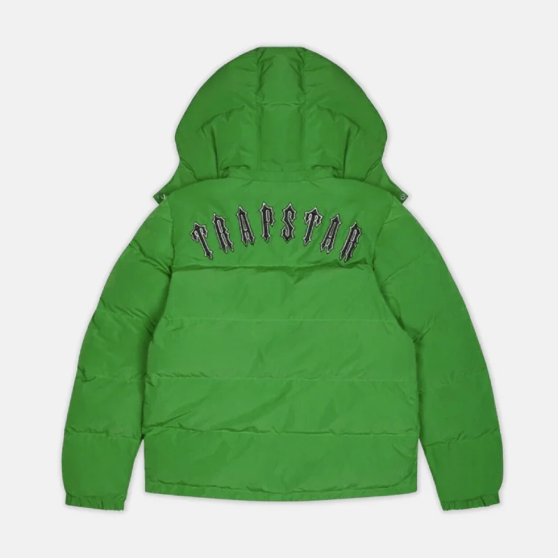 Women's faux fur coats in bright colors for a bold fashion statementTrapstar Irongate Jacket Detachable Hood - Green Women's faux fur coats in bright colors for a bold fashion statementTrapstar Irongate Jacket Detachable Hood - Green