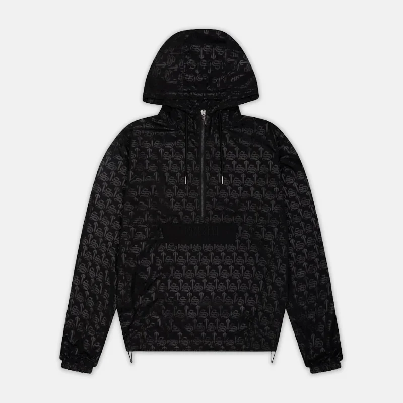 Hooded women's puffer coats in neon colors for high - visibility sportsTrapstar Irongate T Windbreaker - Black Monogram Edition Hooded women's puffer coats in neon colors for high - visibility sportsTrapstar Irongate T Windbreaker - Black Monogram Edition