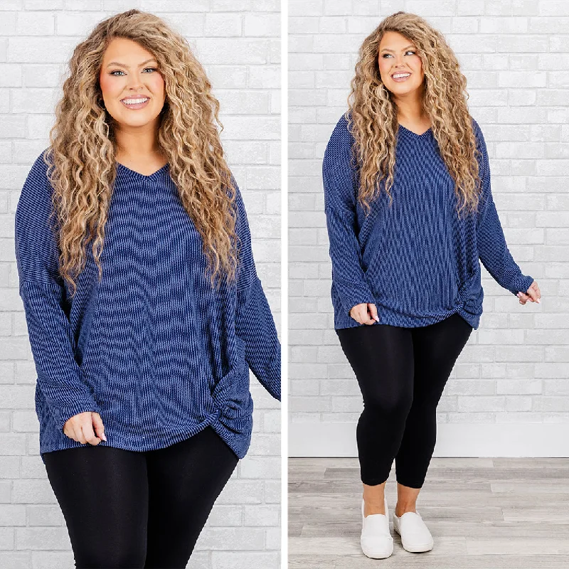lightweight women cardigan for spring and fallUp & Down The Boulevard Top, Navy