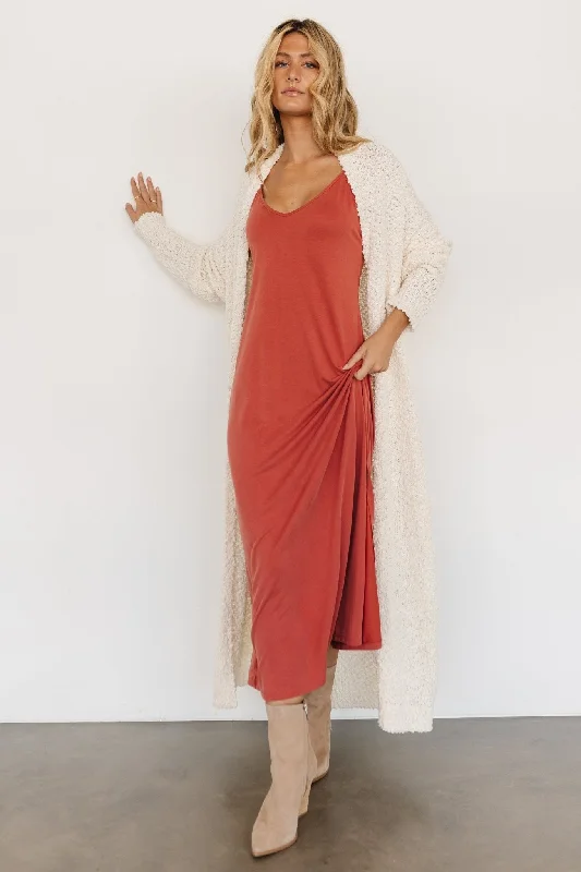 cable knit women cardigan with intricate patternsZonda Long Cardigan | Cream