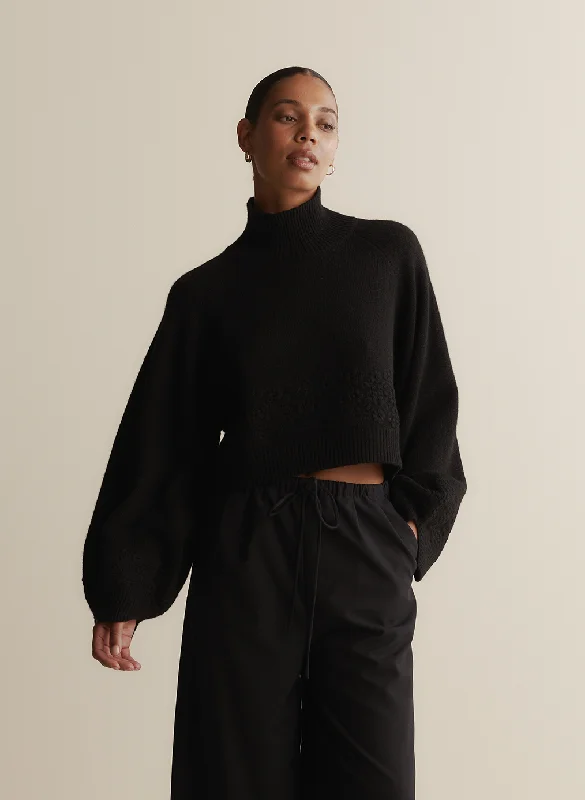 Plus Size Women's Side - Slit Sweaters in Bold SolidsPlus Size Women's Side - Slit Sweaters in Bold SolidsCarla Wool Embroidery Knit | Black Plus Size Women's Side - Slit Sweaters in Bold SolidsPlus Size Women's Side - Slit Sweaters in Bold SolidsCarla Wool Embroidery Knit | Black