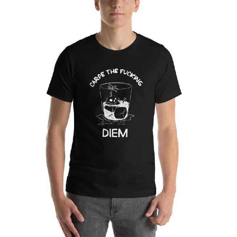Tie - Dye Women T Shirt with a Bohemian VibeCarpe The Fucking Diem Vacation Design - Basic T-Shirt Tie - Dye Women T Shirt with a Bohemian VibeCarpe The Fucking Diem Vacation Design - Basic T-Shirt