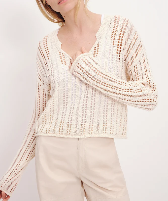 Sequined Women T Shirt for a Sparkly Night OutCotton Linen Blend Open Knit V-Neck Sweater - Faded Hazelwood Marl Sequined Women T Shirt for a Sparkly Night OutCotton Linen Blend Open Knit V-Neck Sweater - Faded Hazelwood Marl