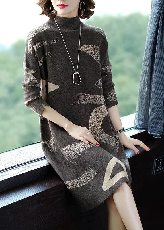 Sleeveless Women's Silk - Trimmed Sweaters for SummerSleeveless Women Dress in Bright Colors for Summer PartiesFrench Khaki Stand Collar Oversized Print Cashmere Sweater Dress Long Sleeve Sleeveless Women's Silk - Trimmed Sweaters for SummerSleeveless Women Dress in Bright Colors for Summer PartiesFrench Khaki Stand Collar Oversized Print Cashmere Sweater Dress Long Sleeve
