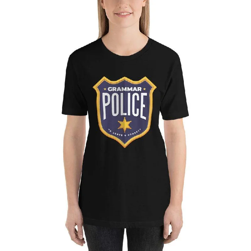 Moisture - Wicking Women T Shirt for Active LifestylesGrammar Police - To serve and correct - Basic T-Shirt Moisture - Wicking Women T Shirt for Active LifestylesGrammar Police - To serve and correct - Basic T-Shirt