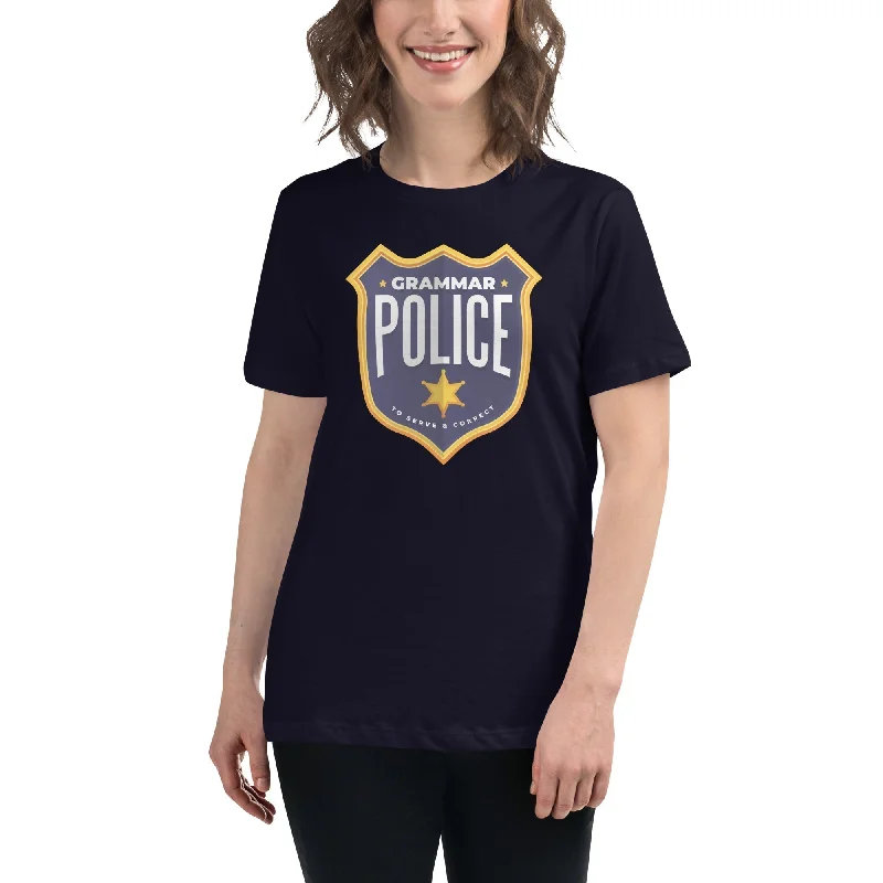 Puff Sleeve Women T Shirt for a Fashion - Forward LookGrammar Police - To serve and correct - Women's T-Shirt Puff Sleeve Women T Shirt for a Fashion - Forward LookGrammar Police - To serve and correct - Women's T-Shirt
