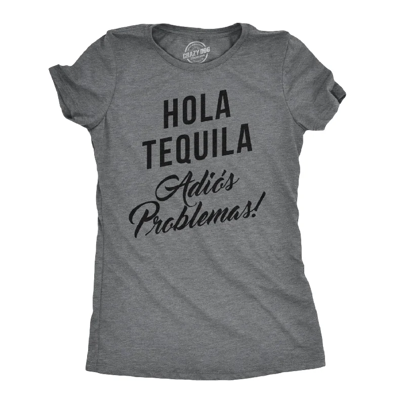 Muscle Women T Shirt for a Sporty and Casual LookHola Tequila Adios Problemas Women's T Shirt