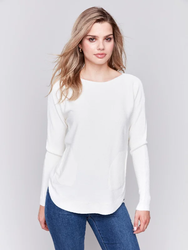 Bell - Sleeve Women's Mohair - Wool Blend SweatersBell - Sleeve Women's Mohair - Wool Blend SweatersKnit Sweater with Back Detail Lace-Up - Ecru Bell - Sleeve Women's Mohair - Wool Blend SweatersBell - Sleeve Women's Mohair - Wool Blend SweatersKnit Sweater with Back Detail Lace-Up - Ecru