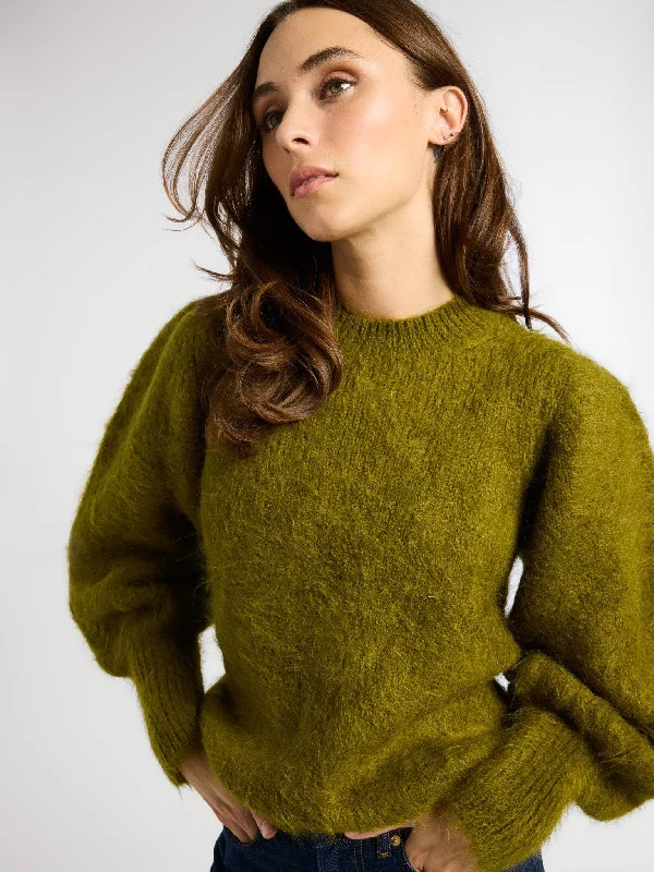 Plus Size Women's Sequined Sweaters for Special OccasionsPlus Size Women's Sequined Sweaters for Special OccasionsMaya Sweater in Moss